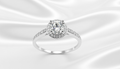 ANEL MOISSANITE CRAVEJADO COM PEDRA 6MM. ARO 18