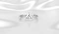 ANEL SOLITÁRIO TRIANGULAR PEDRA MOISSANITE. ARO 16