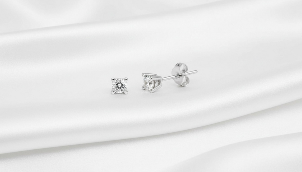 BRINCO PONTO DE LUZ MOISSANITE 3MM.