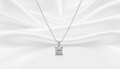 COLAR MOISSANITE QUADRADO 5MM.
