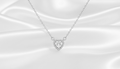 COLAR CORAÇÃO PEDRA MOISSANITE 4MM.