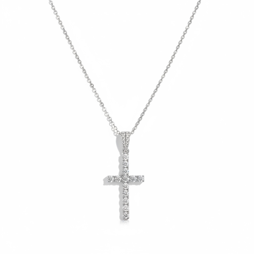 Colar Cruz Lumière Cristal