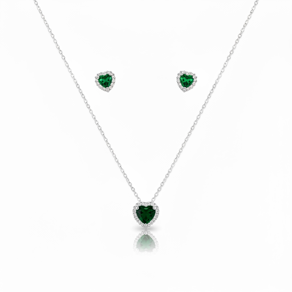 Conjunto Esmeralda Coração