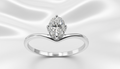 ANEL MOISSANITE 6MM PEDRA OVAL. ARO 16
