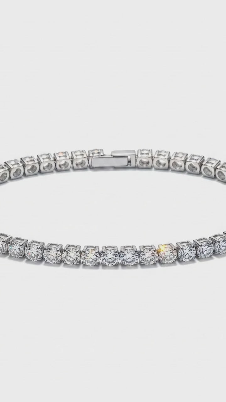 Pulseira Riviera Blanc em Ródio